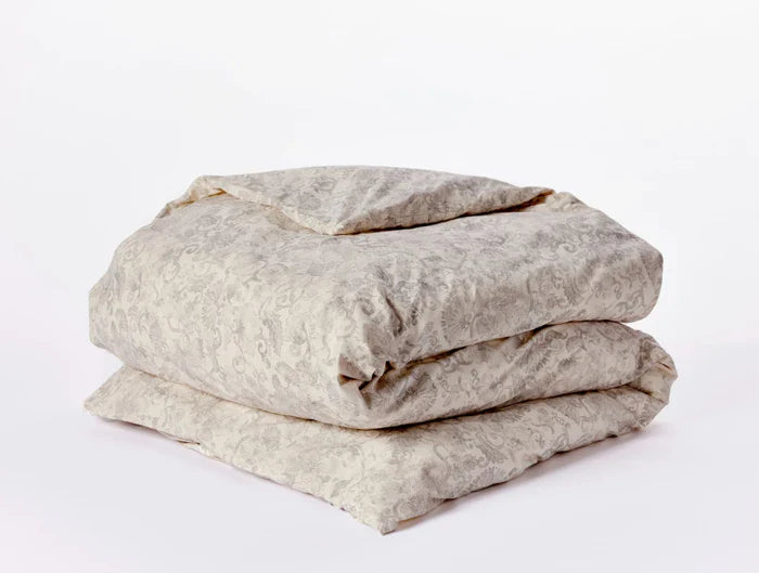 Coyuchi Solana Organic Print Duvet Cover