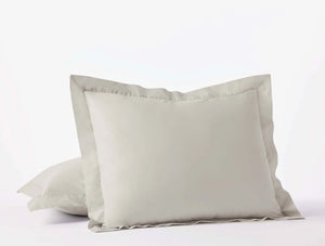 Coyuchi King Sham Stone Refined Organic Percale Duvet Cover