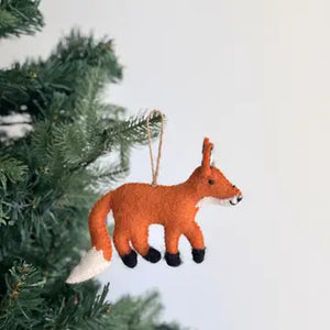 Ganapati Fox Felt Ornament
