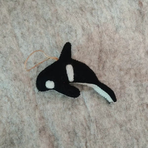 Ganapati Orca Felt Ornament
