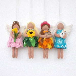Ganapati Four Seasons Fairy - Spring Felt Ornament