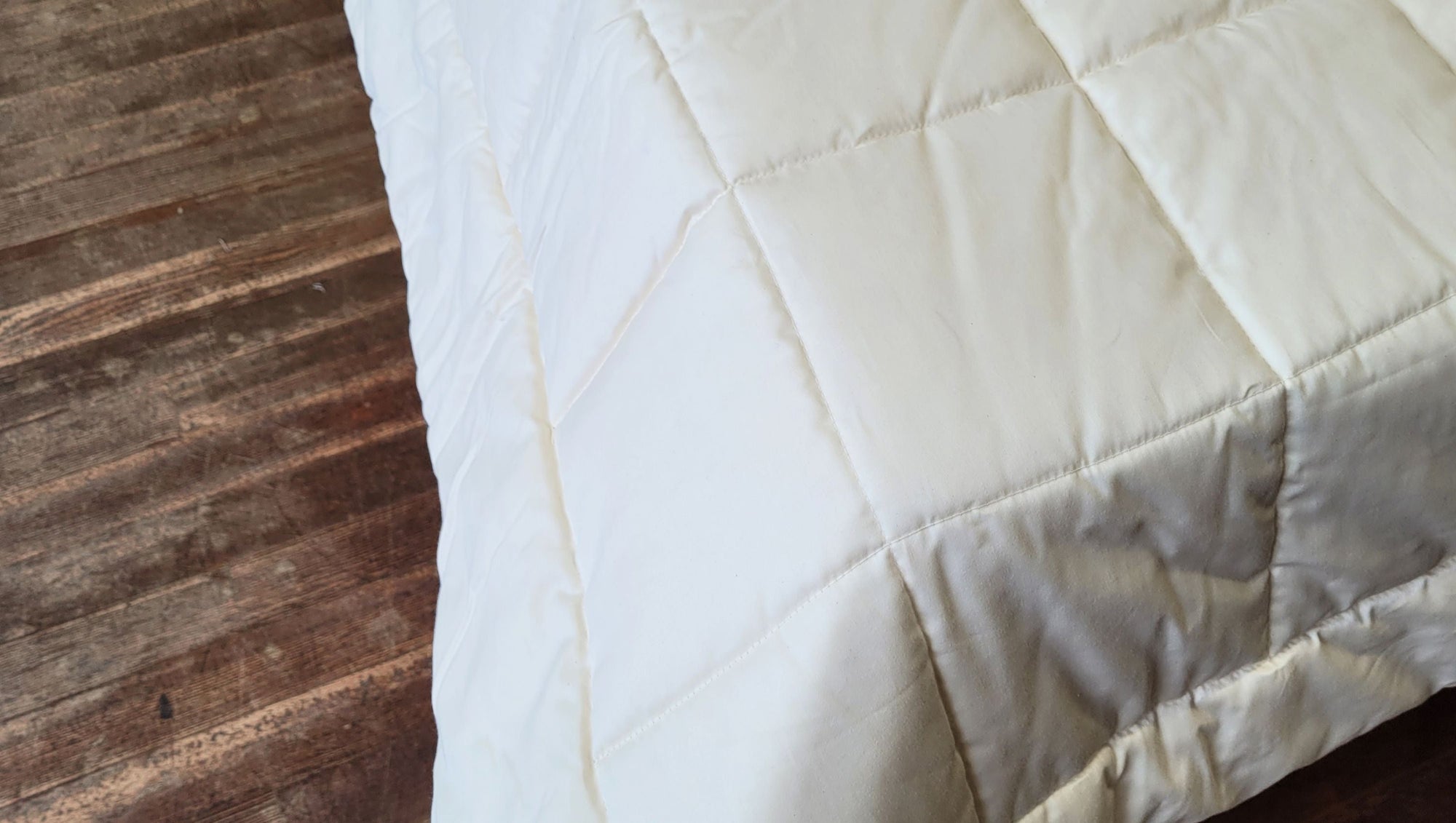 Soaring Heart Natural Beds Organic Quilted Cotton Comforter - Clearance