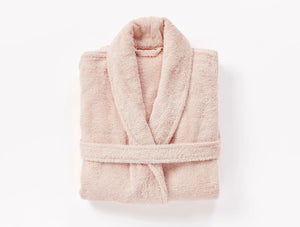 Coyuchi Medium Large Cherry Blossom Unisex Cloud Loom Organic Robe