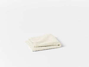 Coyuchi Wash Cloths - Set of 6 Undyed Air Weight Organic Towels & Bath Mats