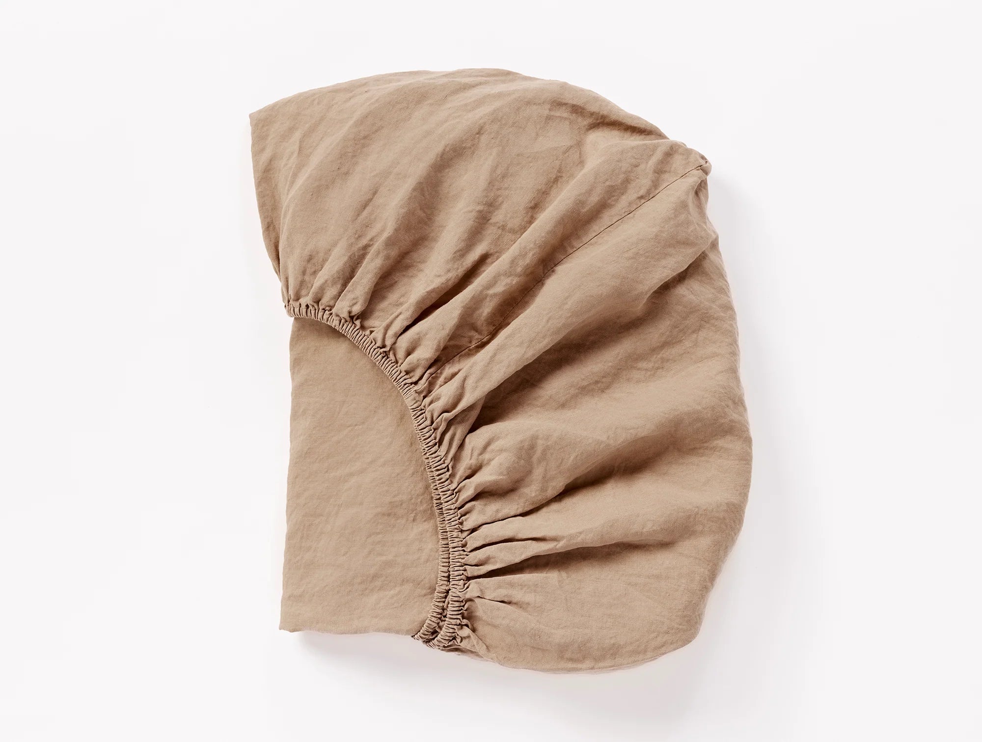Coyuchi King Doe Organic Relaxed Linen Fitted Sheet