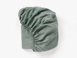 Coyuchi Full Juniper Organic Relaxed Linen Fitted Sheet