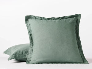 Coyuchi Euro Sham Juniper Organic Relaxed Linen Duvet Cover