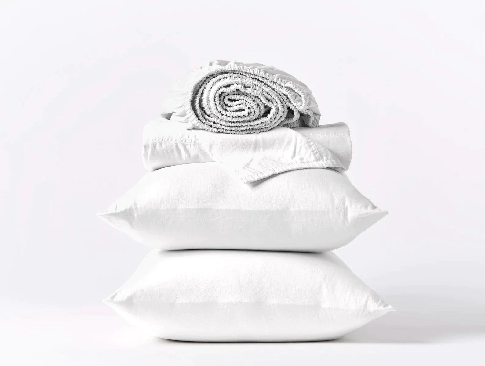 Coyuchi Alpine White Cloud Soft Organic Sateen Sheet Set