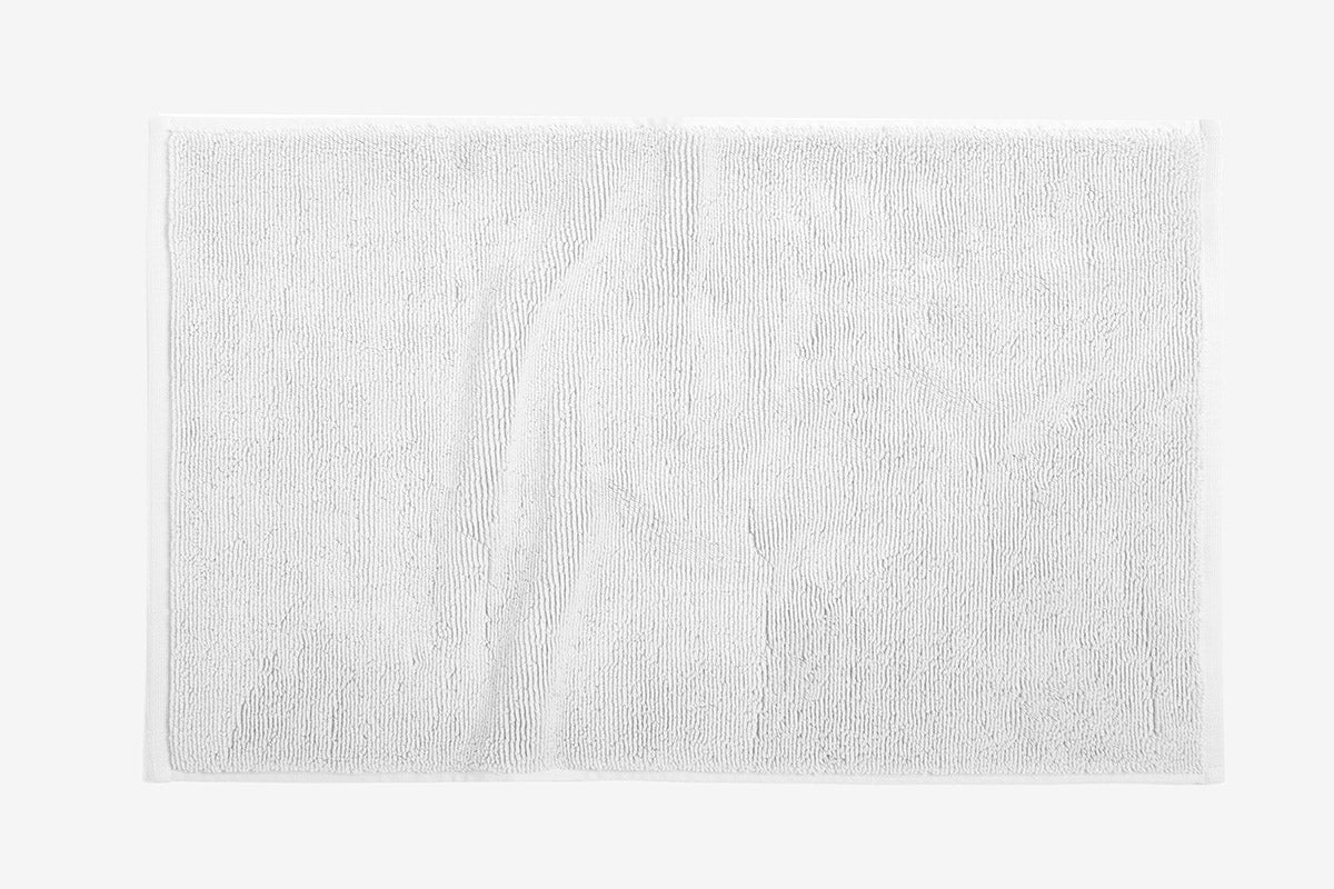 Coyuchi Bath Mat Alpine White Cloud Loom Organic Towels & Bath Mat