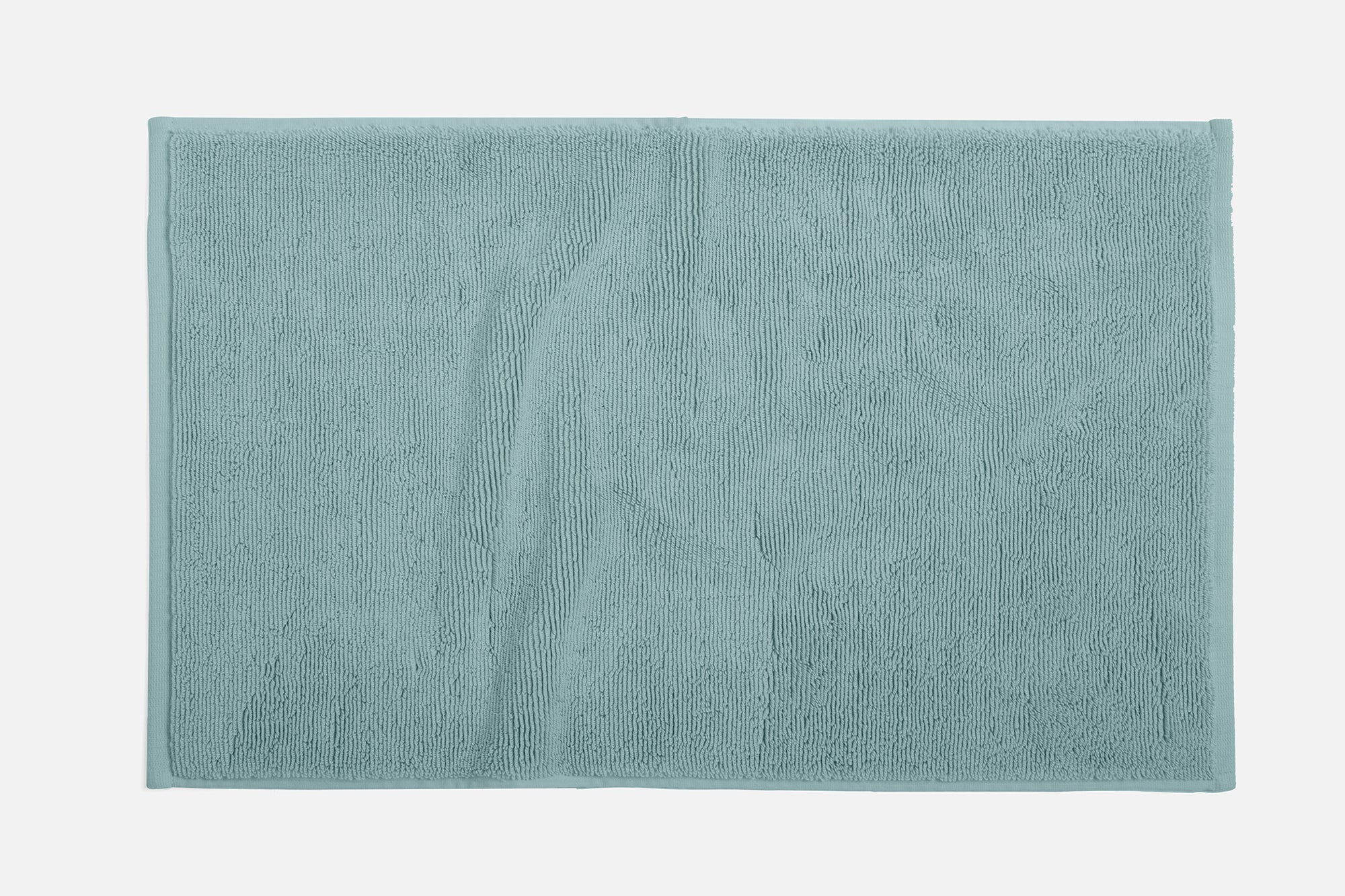 Coyuchi Bath Mat Pacific Blue Cloud Loom Organic Towels & Bath Mat