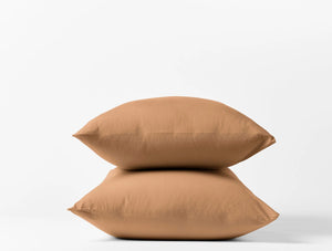 Coyuchi King Pillowcase Set Ginger Organic Crinkled Percale Sheet Set