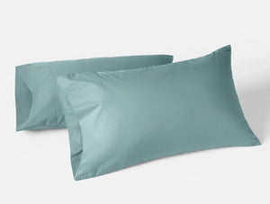 Coyuchi Pacific Blue Refined Organic Percale Sheet Set