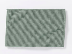 Coyuchi Twill Bath Mat Sage Air Weight Organic Towels & Bath Mats