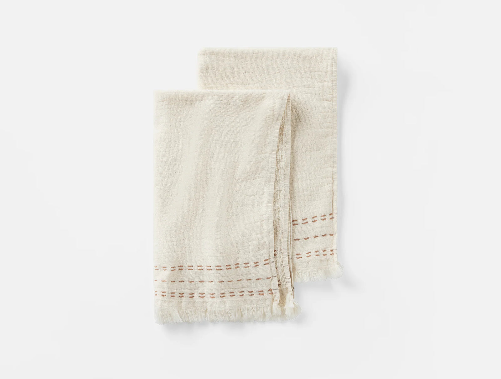 Coyuchi Undyed w Praline Alder Organic Hand Towel, Set of 2