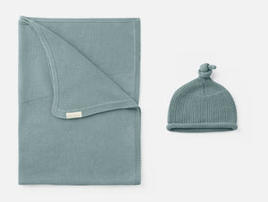 Coyuchi Lagoon Arroyo Organic Knit Baby Gift Set