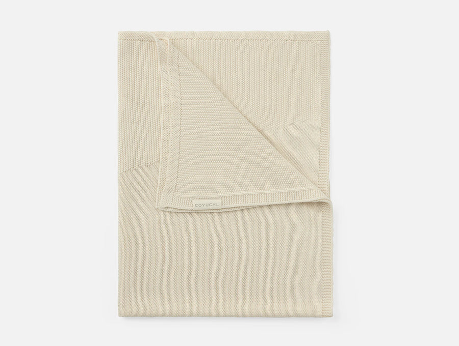Coyuchi Lagoon Arroyo Organic Knit Baby Blanket