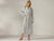 Coyuchi Gray Heather Women's Cloud Brushed Organic Flannel Robe