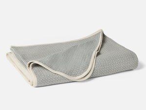 Coyuchi Twin Undyed Lagoon Honeycomb Organic Blanket