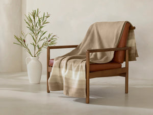 Coyuchi Camel Ombre Horizon Supersoft Organic Throw