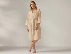 Coyuchi Large Hazel Chambray Women’s Isla Organic Cotton Robe