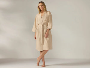 Coyuchi Medium Hazel Chambray Women’s Isla Organic Cotton Robe