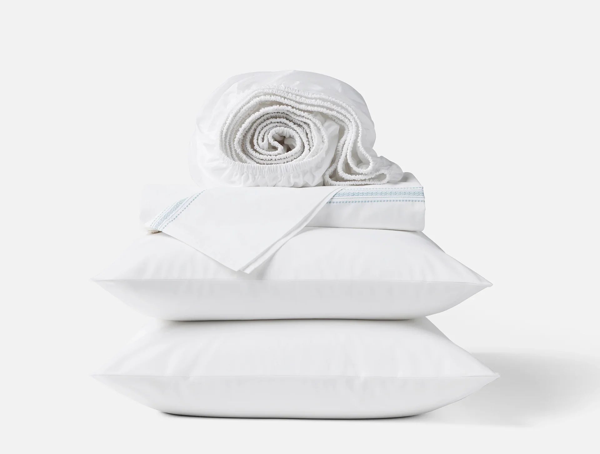 Coyuchi Landscape Embroidered Organic Sheet Set