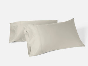 Coyuchi Pillow Cases King Stone Cloud Soft Organic Sateen Sheet Set