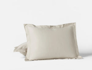 Coyuchi Euro Shams Stone Cloud Soft Organic Sateen Duvet Cover