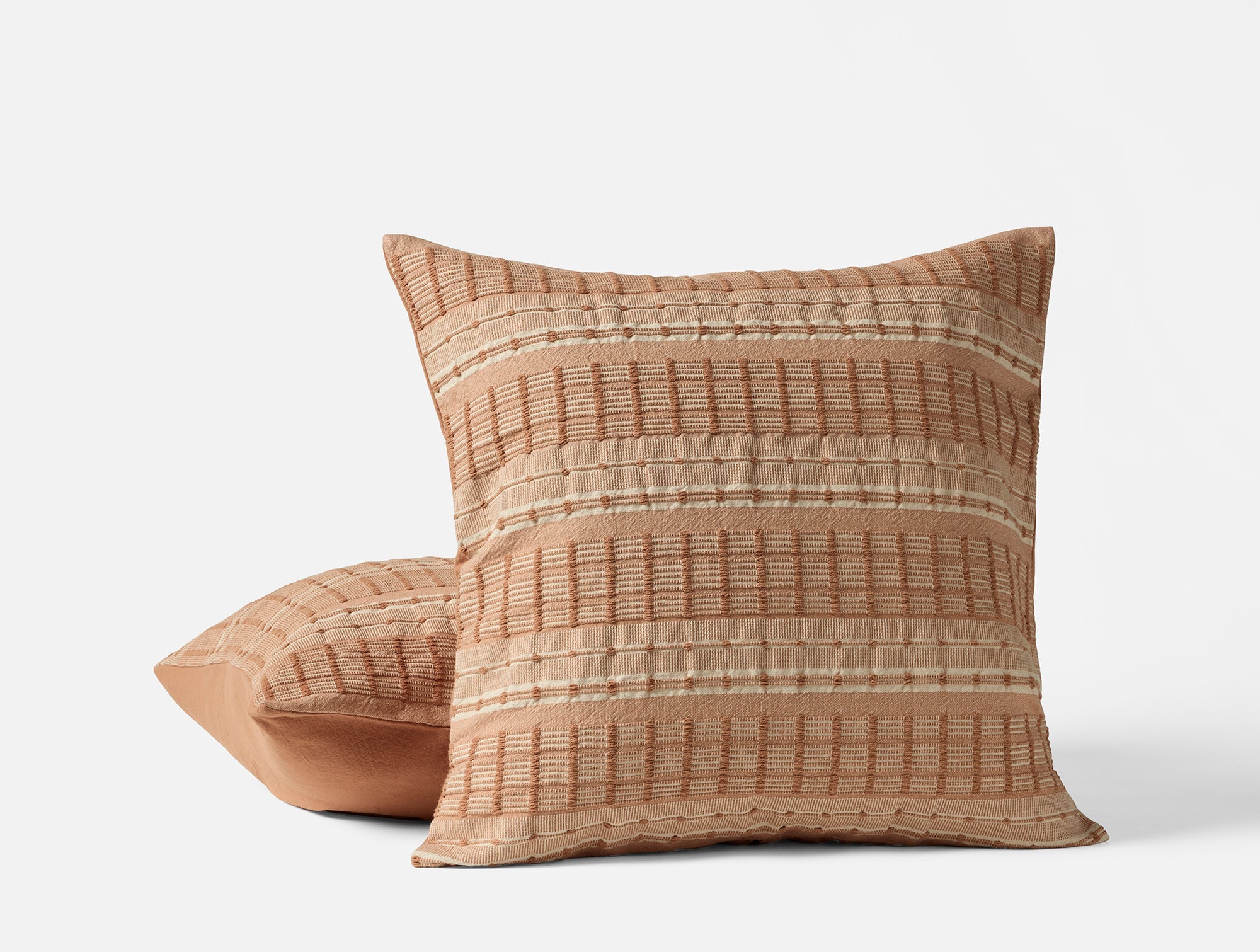 Coyuchi Alpine White Sea Ridge Organic Decorative Pillow Cover