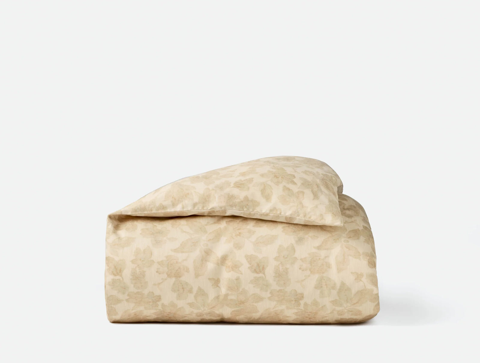 Coyuchi Camellia Organic Print Duvet Cover