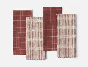 Clarendon Organic Kitchen Towels, Set of 4