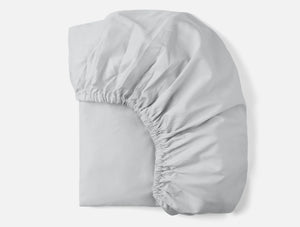 Coyuchi Seal Cloud Soft Organic Sateen Fitted Sheet