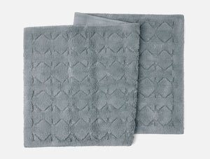 Coyuchi Runner 30"x72" Fossil Diamond Shag Organic Bath Rug