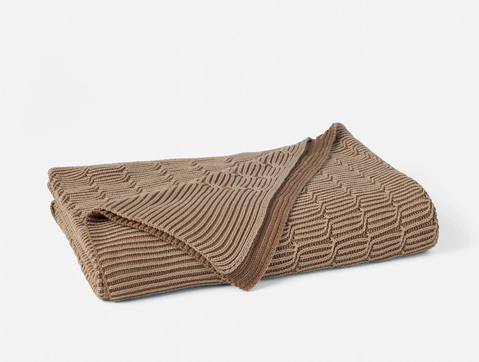 Coyuchi Throw Thyme Ivy Organic Knit Throw