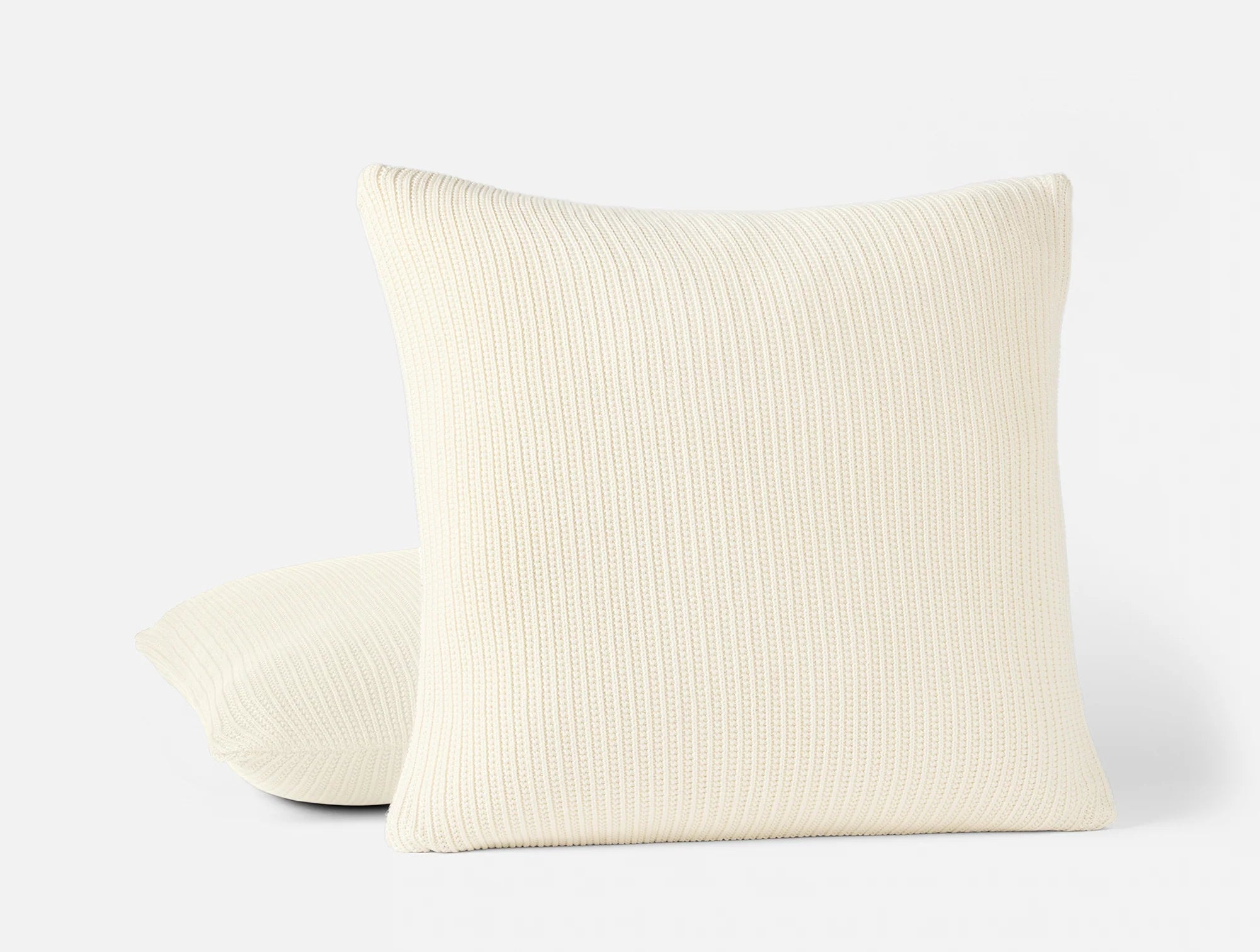 Coyuchi 20"x20" Undyed Linea Organic Knit Decorative Pillow Cover