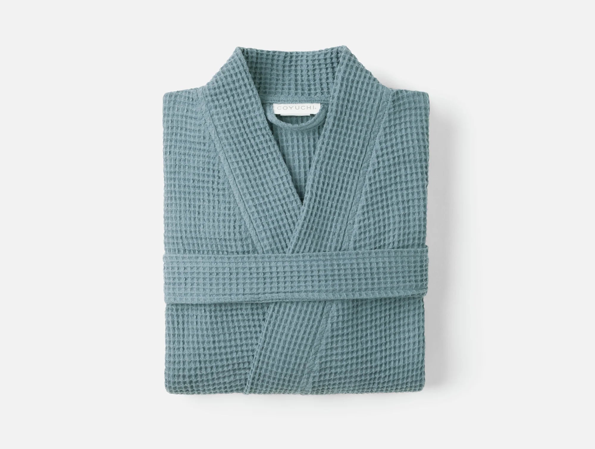 Coyuchi Lagoon Unisex Organic Waffle Robe