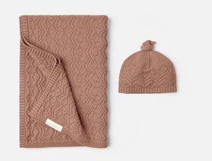 Coyuchi Praline Wren Organic Knit Baby Gift Set