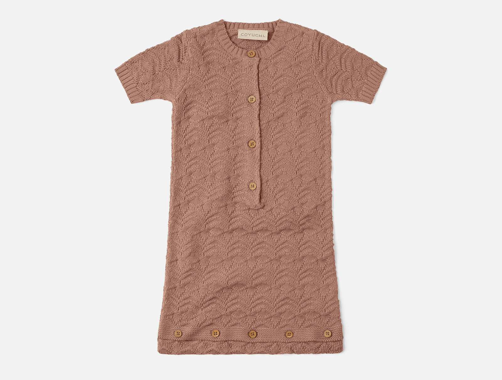 Coyuchi 0-6 Months Undyed Wren Organic Knit Snuggle Sack