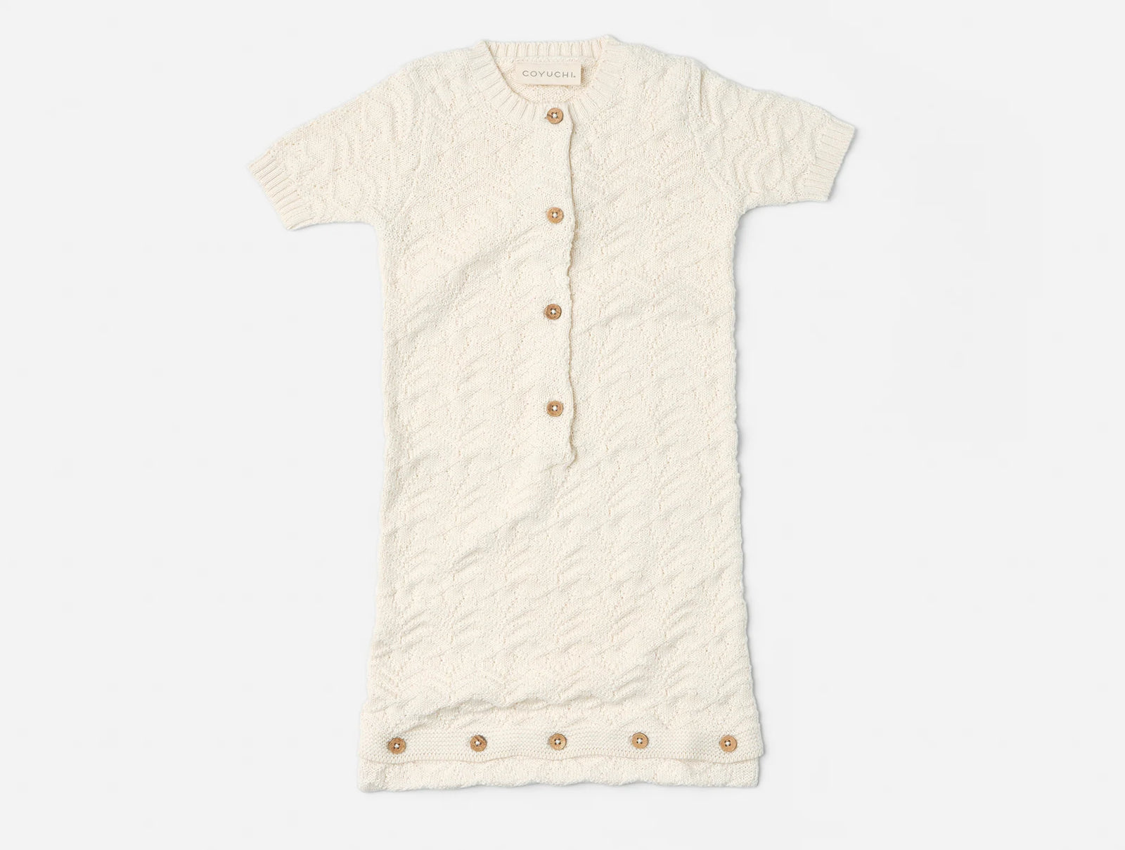 Coyuchi 0-6 Months Undyed Wren Organic Knit Snuggle Sack