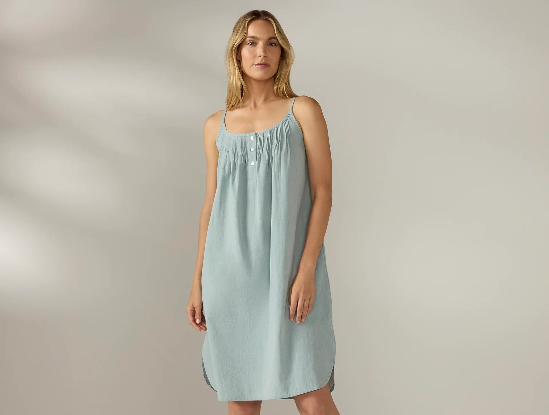 Coyuchi, Women's Isla Organic Cotton Nightgown Medium Plum Blossom Primrose , M, Sustainable Materials