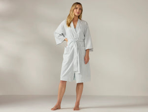 Coyuchi Sage w Gulf Women's Isla Organic Cotton Robe