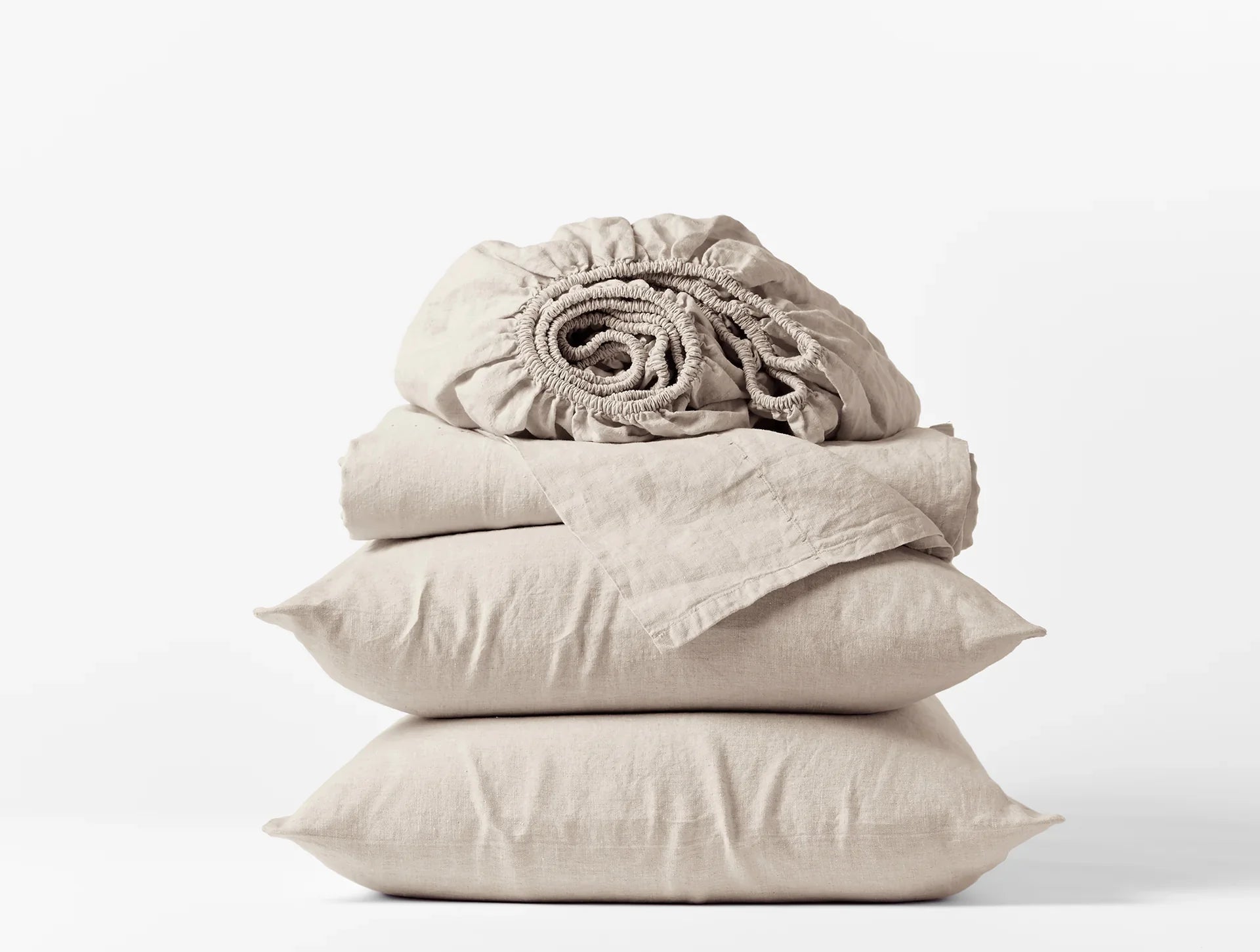 Coyuchi Organic Relaxed Linen Fitted Sheet