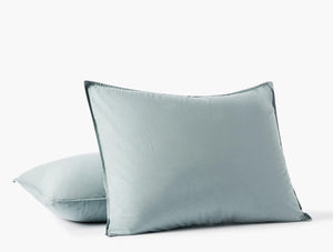 Organic Crinkled Percale Duvet Cover