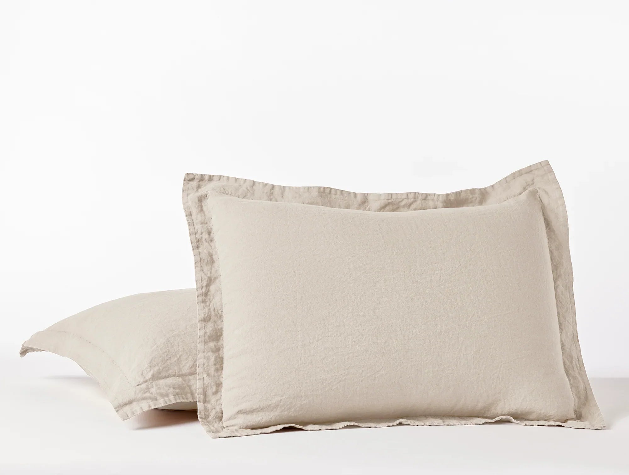Coyuchi Euro Sham Natural Chambray Organic Relaxed Linen Duvet Cover