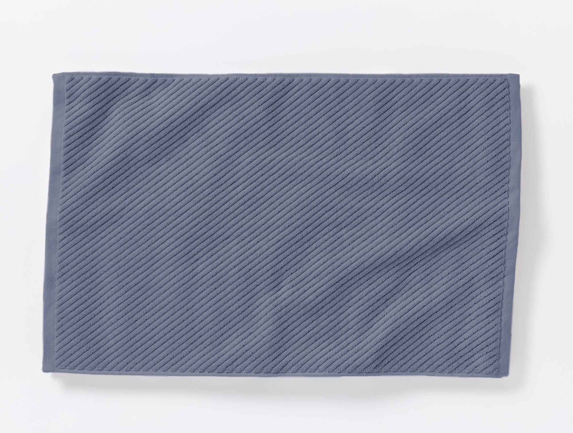 Coyuchi Twill Bath Mat Gulf Air Weight Organic Towels & Bath Mats