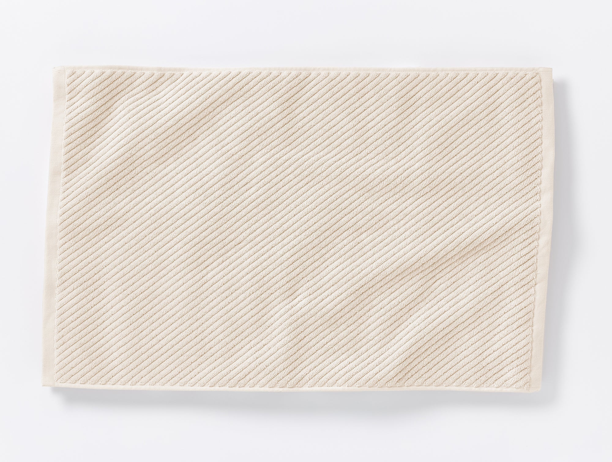 Coyuchi Twill Bath Mat Undyed Air Weight Organic Towels & Bath Mats
