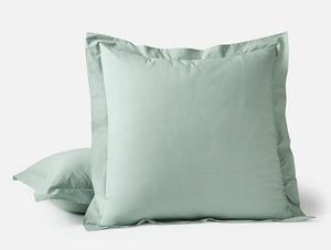 Coyuchi Euro Sham Seafoam Refined Organic Percale Duvet Cover