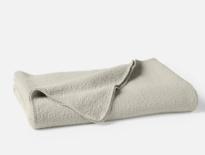 Coyuchi Full Queen Stone Cascade Organic Matelasse Blanket