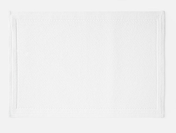 Coyuchi Alpine White Cove Organic Bath Rug