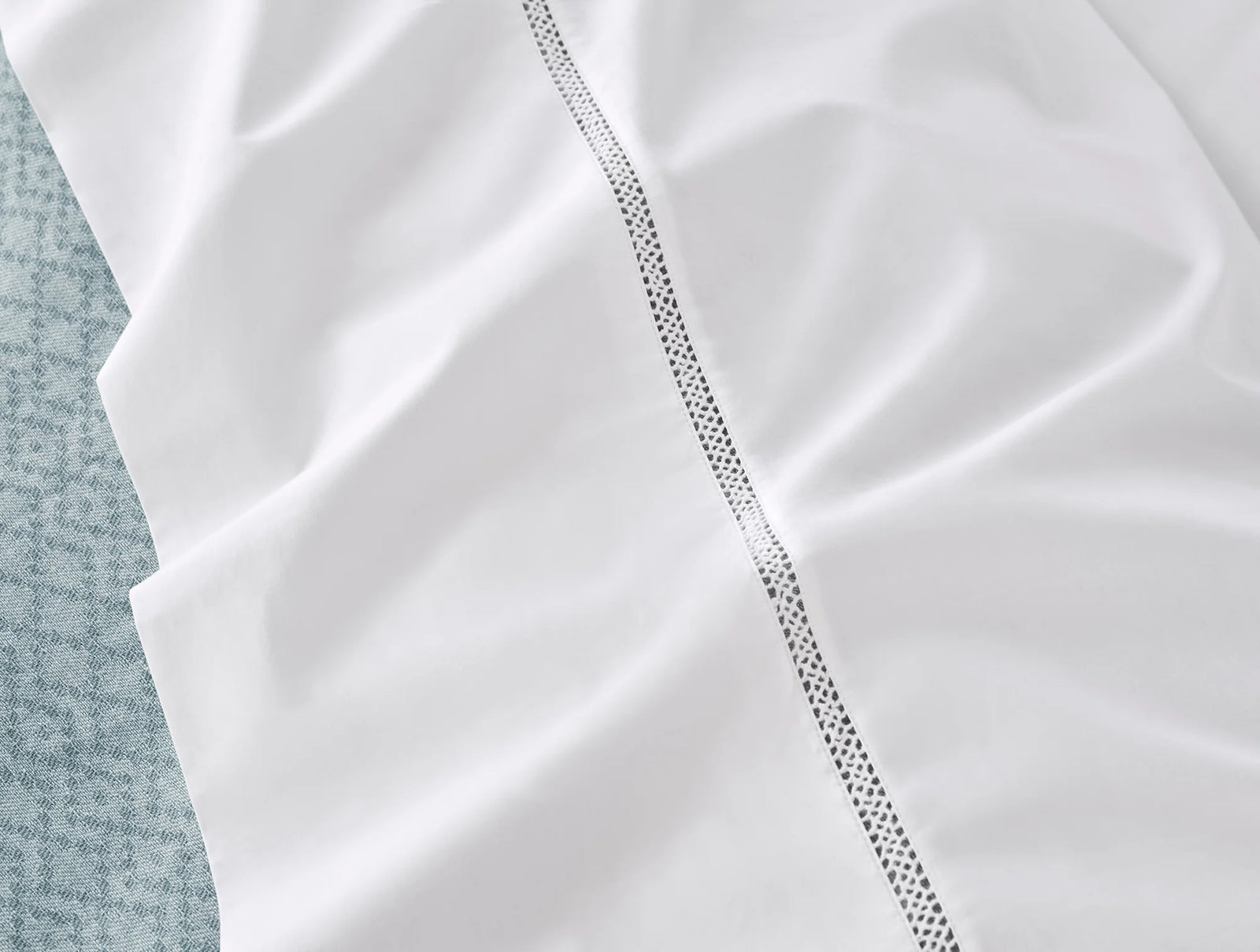 Coyuchi Lattice Organic Percale Sheet Set